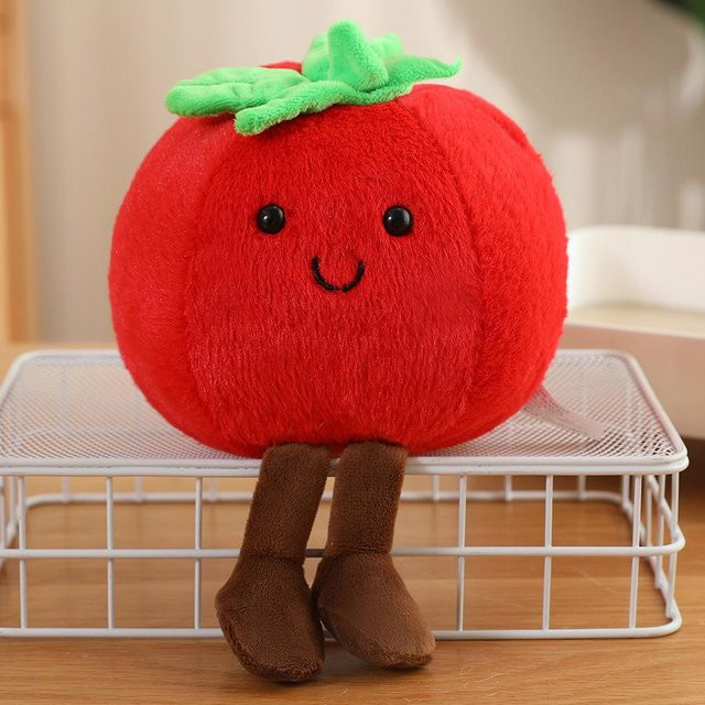 Niedliche Cartoon Tomate Plüschfigur Puppe, 10cm, ab 3 Jahre - Bild 1
