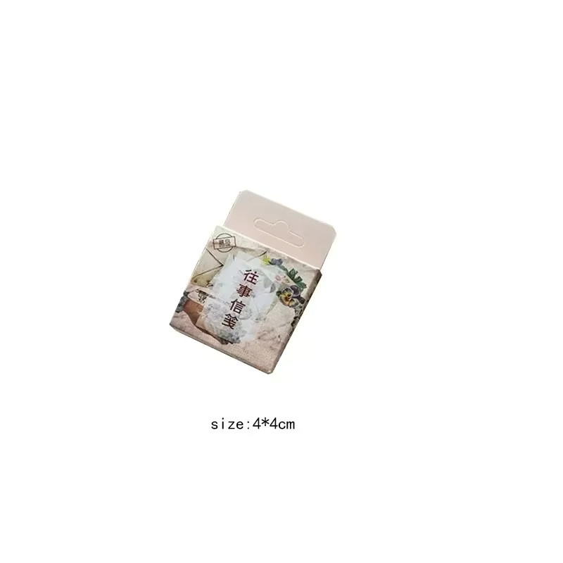 45 Stück CBTstationery Retro Stempel Papier Aufkleber in Multicolour für Scrapbooking und DIY Tagebuch - Bild 5