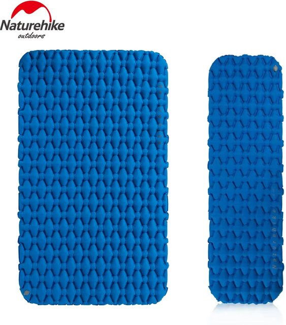Naturehike Aufblasbare Camping-Luftmatratze Ultraleichte Tragbare Einzel-Schlafmatte in Blau und Grau - Bild 1