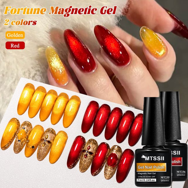 Mtssii Gel-Nagellack, Golden, Red, 7 ml - Bild 1