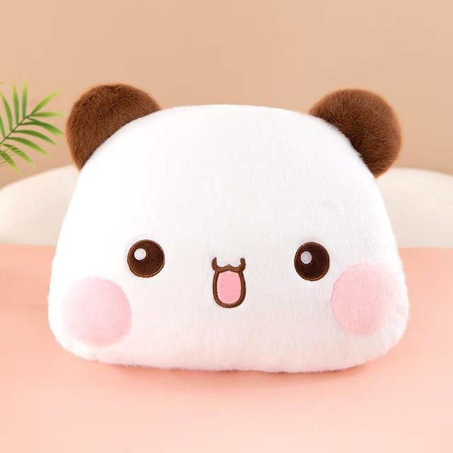 Yiran toy Bubu Dudu Plüschkissen Panda Bär in Weiß - Bild 1