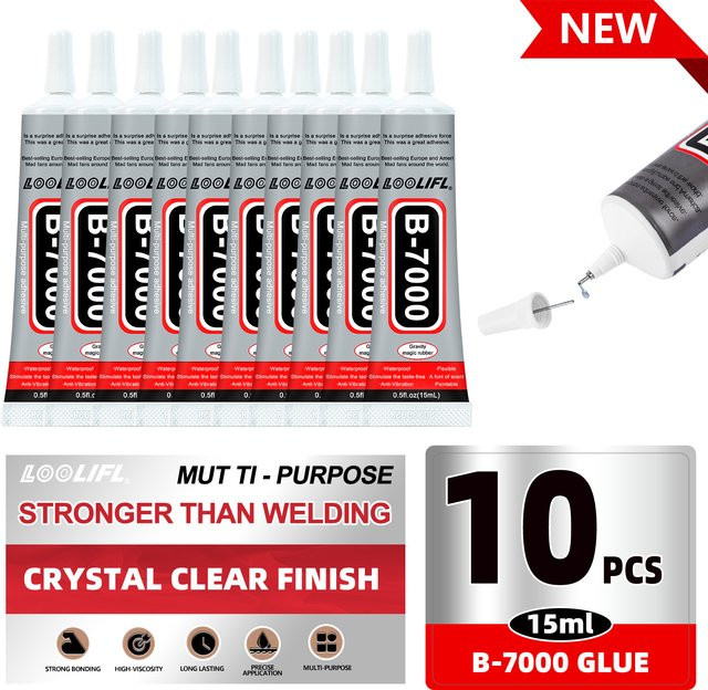 Loolifl B-7000 Superkleber Transparent 15ml für Epoxidharz, Handy-Reparaturen und Handwerk - Bild 1