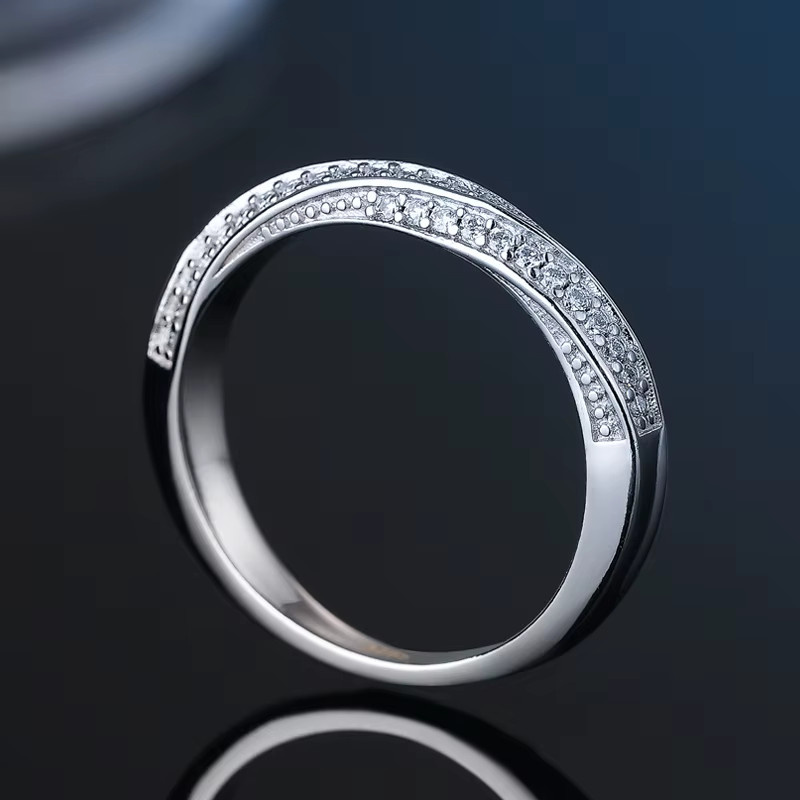 AITERNITY Ring 925 Silber, Moissanit, Zirkonia, Unisex - Bild 2