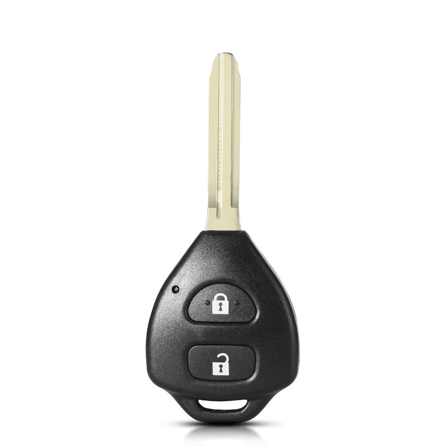 Keyyou Remote Auto Schlüssel Gehäuse mit 2 Tasten in Schwarz für Toyota Corolla Camry Rav4 Avalon Matrix Venza Yaris Hiace Hilux - Bild 1