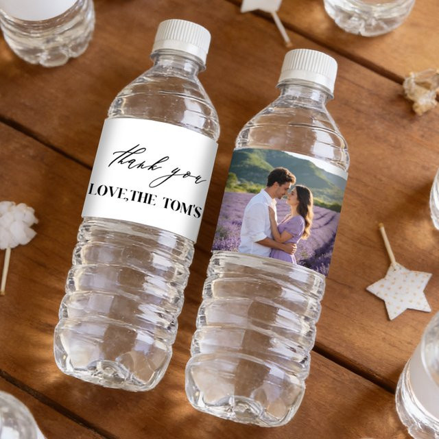 Personalisierte Geschenkanhänger und individuelle Flaschenetiketten von joy-enlife in Weiß für Hochzeit, Verlobung und Heiratsanträge - Bild 1