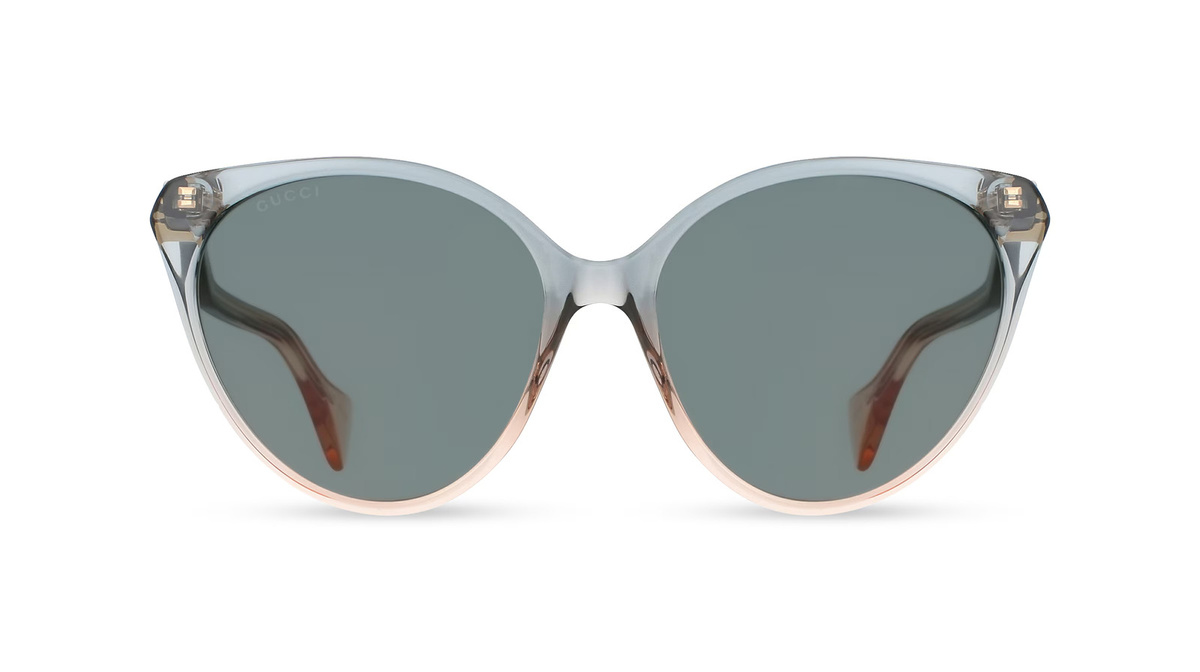 Gucci GG1011S Sonnenbrille Butterfly, Vollrand, Kunststoff, Unisex, grau - Bild 1