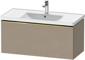 Duravit Waschtischunterschrank D-Neo beige glänzend wandhängend mit 1 Auszug B/T/H: 98,4 x 45,2 x 44,0 cm - Bild 1