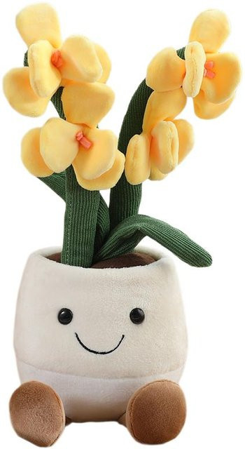 Yiran Health & Beauty Blumen Grüne Pflanze Plüschtier, 35cm, ab 14 Jahren - Bild 1