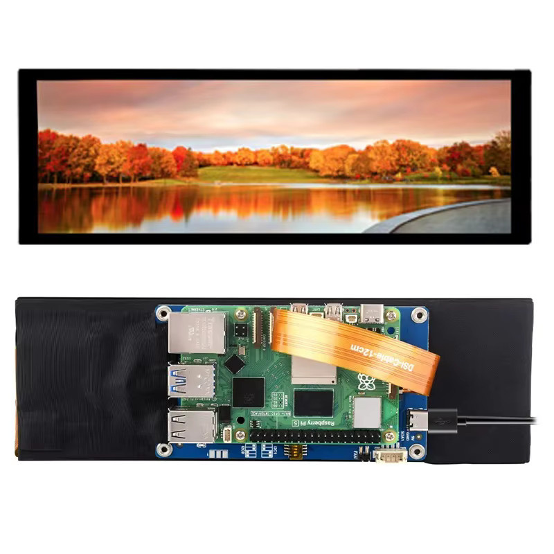 Waveshare 7,9 Zoll IPS kapazitives Touch-LCD-Display mit DSI-Schnittstelle und 400 x 1280 Pixeln für Raspberry Pi 5, CM4 und CM3+ - Bild 4