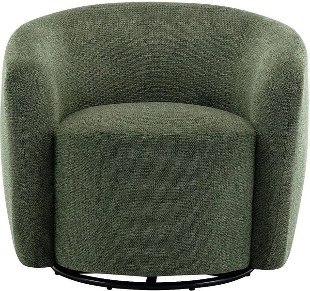 Sessel Vereide mit gerader Rückenlehne in Khaki Green aus Strukturstoff, Breite: 80 cm - Bild 1