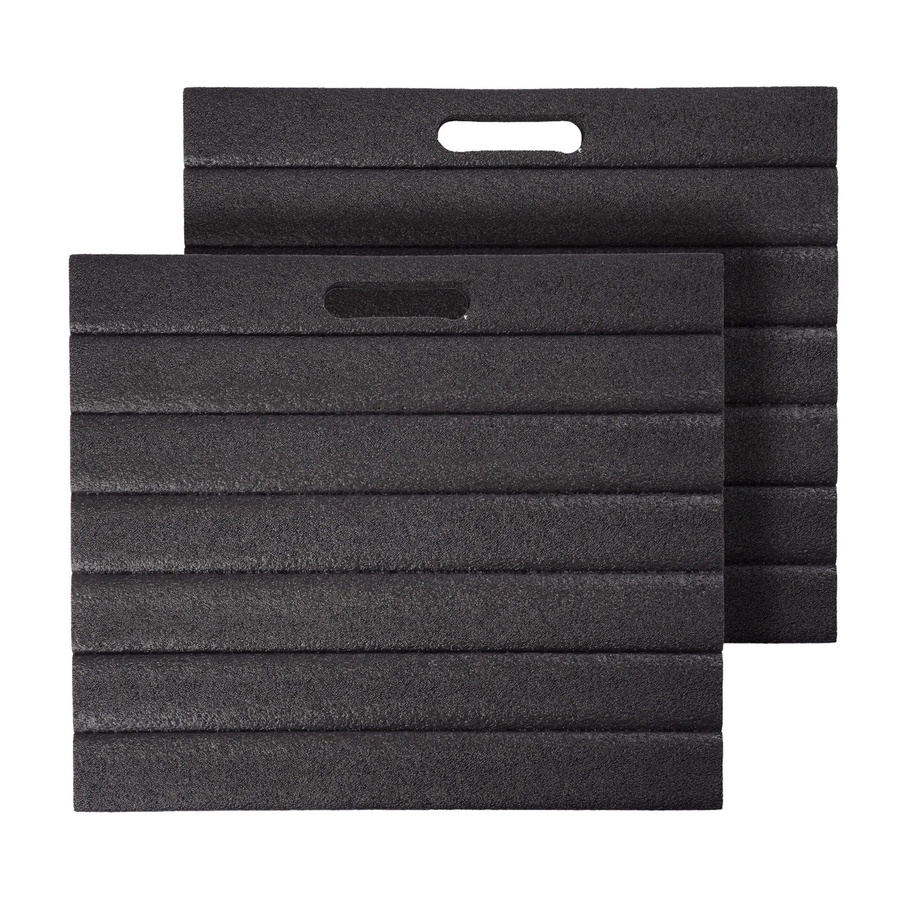 Relaxdays Kniekissen 2er Set aus Polyethylen in Schwarz, B/T/H: 35,0 x 30,0 x 3,0 cm - Bild 2