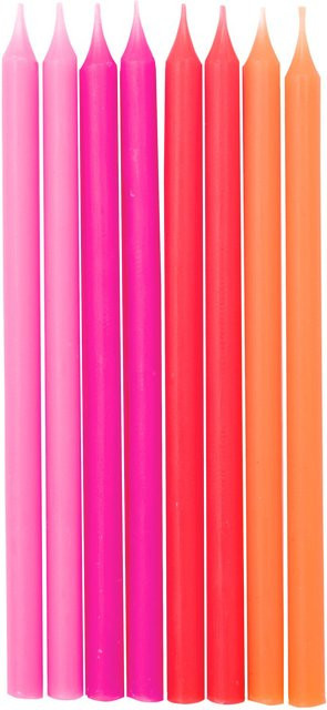 Rico Design Stabkerzen aus Paraffinwachs in Neon, Höhe: 12 cm - Bild 1