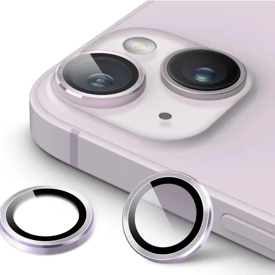 Kamera Objektiv Schutz Glas Set für iPhone 13 14 15 16 Pro Max in Schwarz und Silber - Bild 2