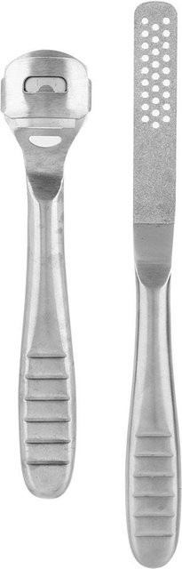 Hornhautrasierer aus Edelstahl, 2 Stück, White, Unisex - Bild 1