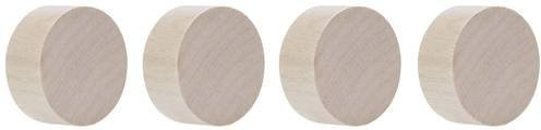 Magnetoplan Design Magnet Wood Circle rund Eiche natur 4 Stück Ø 30 mm x H 13 mm - Bild 1