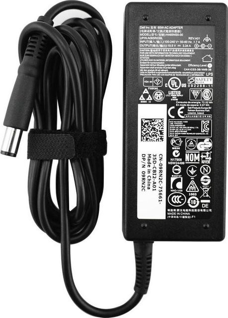 Dell AC Adapter 65W mit EU-Netzkabel und 4,5mm Barrel-Stecker in Schwarz (WC42G) - Bild 1