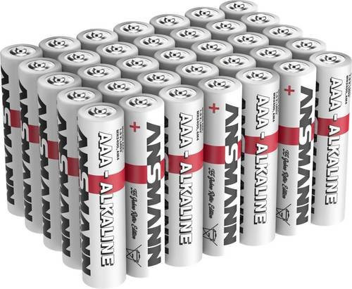 Ansmann Micro AAA Alkali-Mangan Batterien 1,5V, 35 Stück - Bild 1