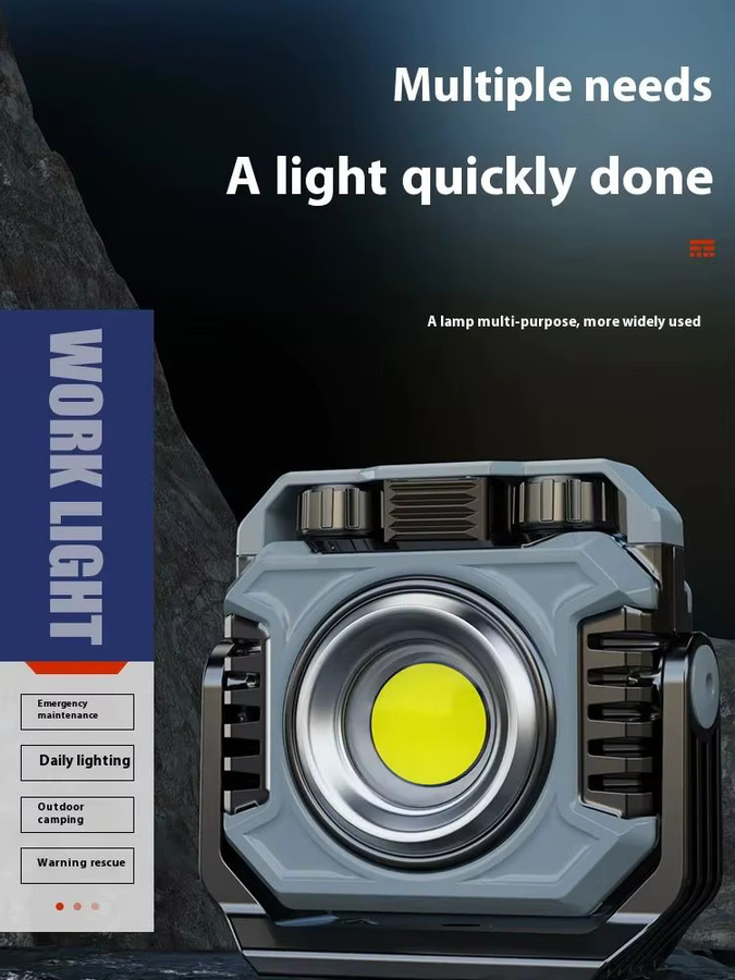 ESMARTER Mini Magnetische Arbeitsleuchte mit COB-LED, Wiederaufladbare Multifunktionale Tragbare Taschenlampe und Flutlicht - Bild 6