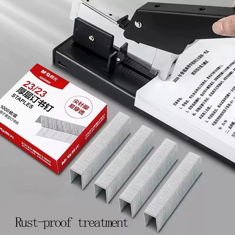 M&G Heftklammern 23/13 in Silber aus Metall für 2 bis 200 Seiten, 5 Boxen - Bild 2