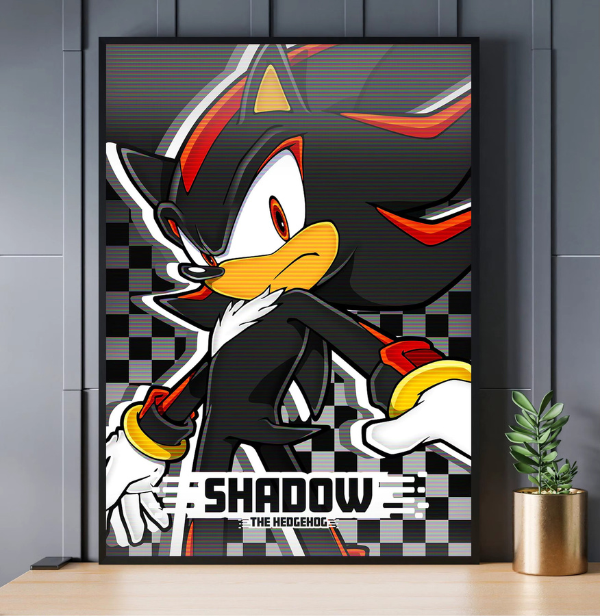 Potdemiel Anime Sonic Charaktere Leinwand Wandkunst Mehrfarbig - Bild 2