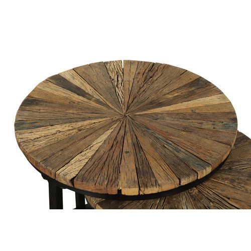 GARDEN PLEASURE Beistelltisch MANDYA aus Stahl in Braun, B/T/H: 46 x 46 x 45 cm - Bild 4