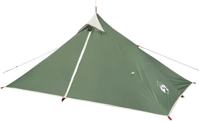Furnicato Campingzelt Tipi für 1 Person in Grün, H x B x T: 119 x 235 x 96 cm - Bild 1