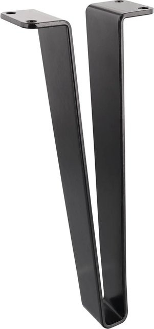 Wagner Möbelfuß aus Stahl in Schwarz Matt, Höhe: 20 cm - Bild 1
