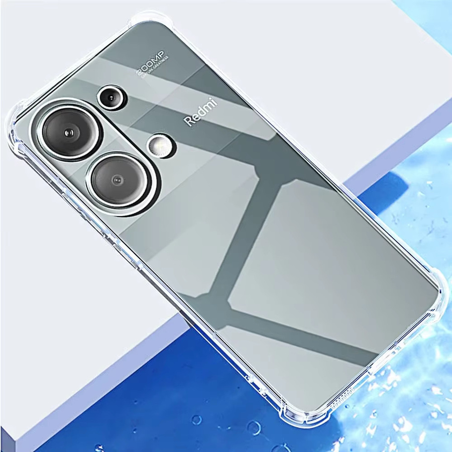 Xiaomi Original TPU Schutzhülle für Redmi Note 13 4G, Redmi Note 13 Pro Plus 5G und Redmi 13C 4G, transparent, stoßfest - Bild 3