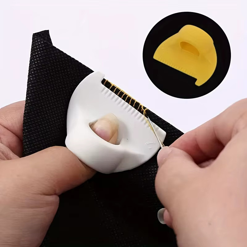 3er-Set Hand-Nähschablonen aus Kunststoff für Stoffe in 2 mm, 3 mm und 4 mm Dicke - Bild 3