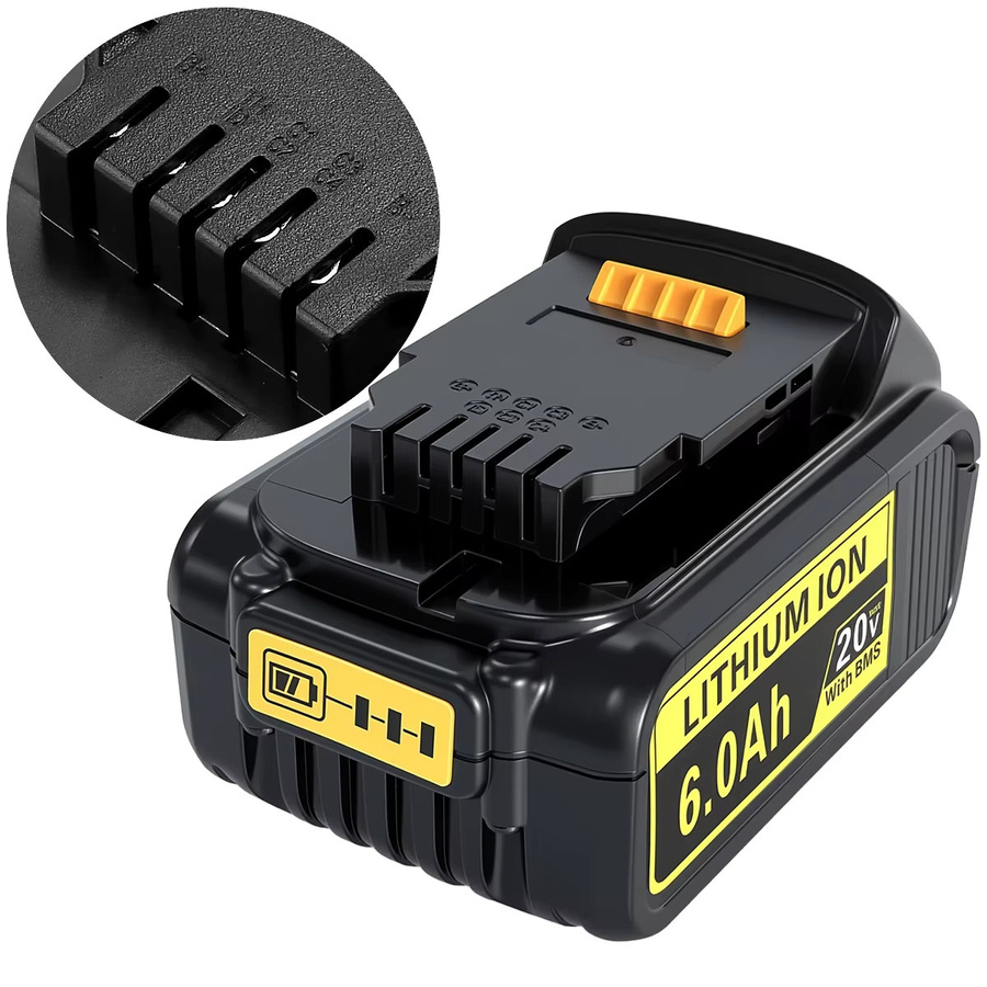 DeWalt Ersatz-Li-Ionen-Akku 6,0 Ah für MAX XR 18V Akku-Werkzeuge, Farbe: Schwarz - Bild 5
