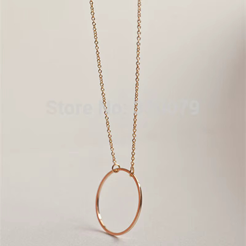 Tredy Halskette, Kreis Anhänger, Gold, Damen - Bild 2