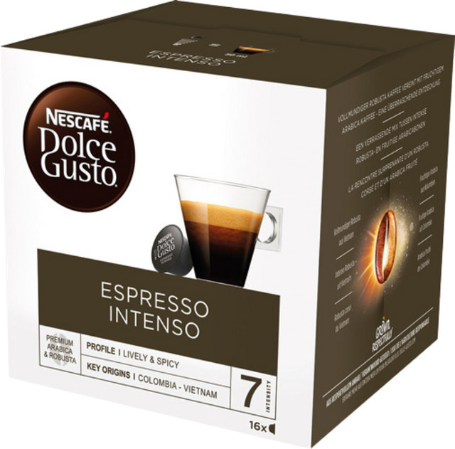 Nescafé Dolce Gusto Espresso Intenso, Kaffeekapseln, 16 Stück - Bild 1