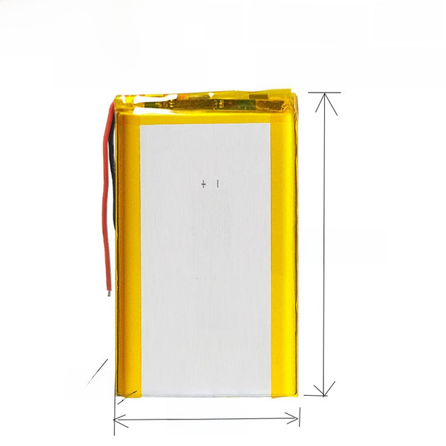 Lanzhd LiPo Lithium-Polymer Akku 3,7V 10000mAh für Tablet, DVD-Player und Bluetooth-Lautsprecher - Bild 1