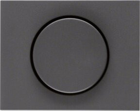 Berker Zentralstück Regulierknopf für Dimmer in Anthrazit und Grau - Bild 1