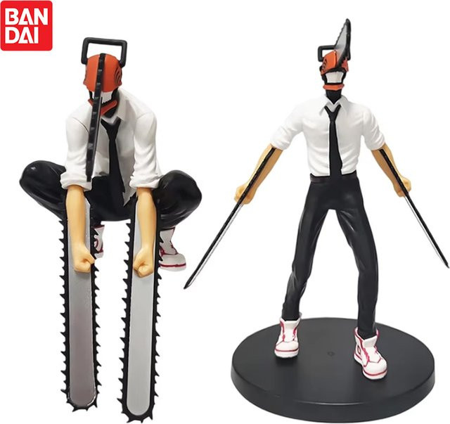 CollectionToys Chainsaw Man Denji Actionfigur, 2-teiliges Set, 14-17 cm - Bild 1