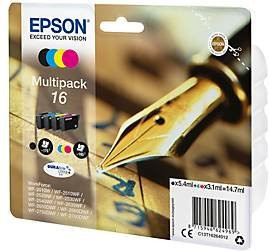 Epson Original Tintenpatronen 16 Multipack CMYK Schwarz, Cyan, Magenta, Gelb C13T16264012 - Bild 2