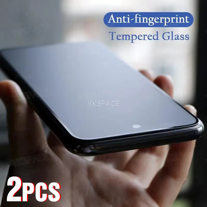 2 Stück Mattierte Displayschutzfolie aus gehärtetem 9H Glas mit Anti-Fingerprint-Effekt für Google Pixel 6 6A 7 7A 8 8A 9 9A 10 Pro XL 10A in Transparent - Bild 1