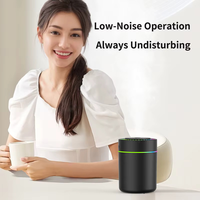 KEBETEME Elektrischer Mini Luftbefeuchter und Aroma Diffusor mit USB-Anschluss, 180 ml - Bild 6