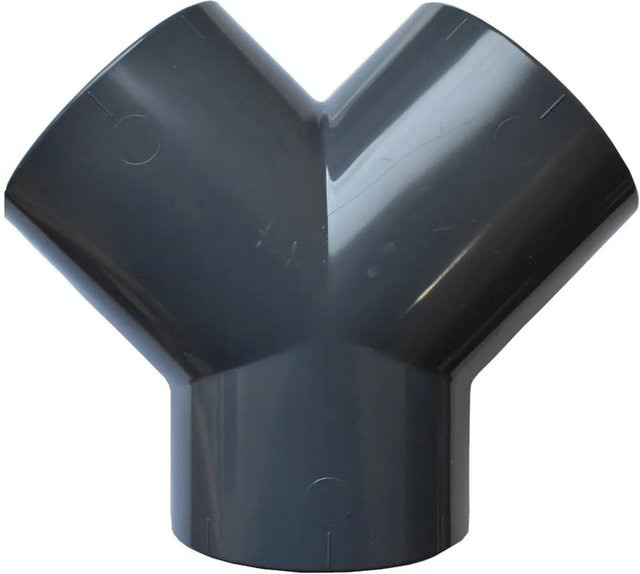 Cepex PVC Y-Stück 50 mm PN16 Hart-PVC-Fitting in Grau - Bild 1