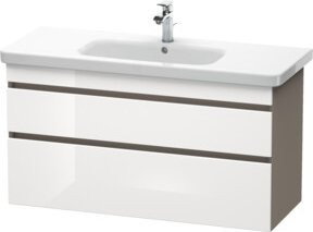 Duravit Waschtischunterschrank DuraStyle in Weiß Hochglanz, wandhängend, B: 113 cm, T: 44,8 cm, H: 61 cm - Bild 1