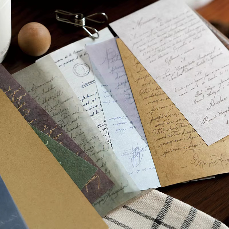 30-teiliges Vintage-Hintergrundpapier-Set mit Retro-Mustern in Multicolour zum Beschreiben für Journaling, Zeitungen und Manuskripte - Bild 2