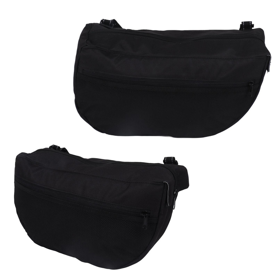 mfySpace Seitliche Umhängetasche für Kinderwagen, Wasserdichte Satteltasche und Organizer aus 600D Oxford Tuch, Schwarz - Bild 3
