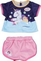 BABY born Einhorn Pyjama Puppenzubehör in Rosa und Lila-Blau für 43 cm Puppen - Bild 1