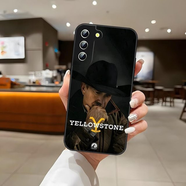 Handyhülle Yellowstone TV-Serie für Samsung Galaxy S24 Ultra S23 S22 S25 S20 FE S21 Plus A54 A34 A16 A53 in Schwarz - Bild 1