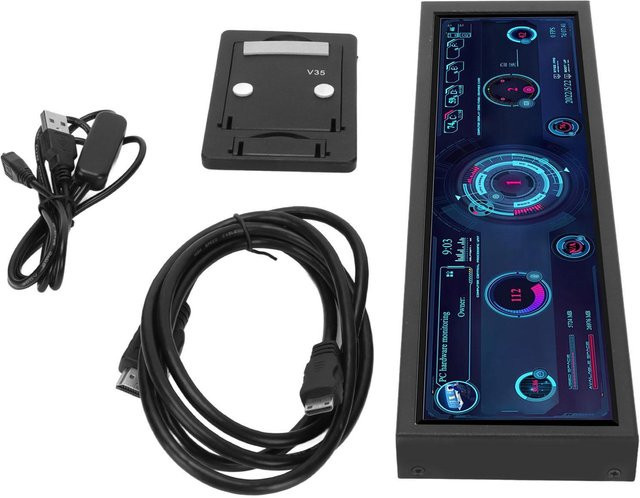 mfySpace 8,8 Zoll IPS-Display Monitor mit HDMI für Windows, 1920x480 Auflösung, Schwarz - Bild 1