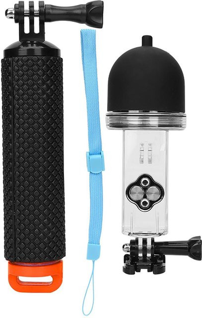 ZuiyouPet1 Wasserdichtes Unterwassergehäuse und schwimmender Selfie-Stick aus Kunststoff in Schwarz für deine Sportkamera - Bild 1