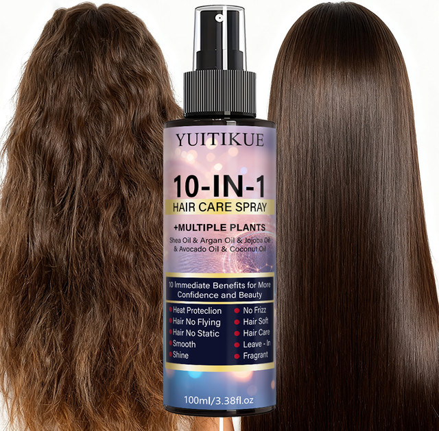 YUITIKUE Haarpflege-Spray mit Arganöl, Jojobaöl und Kokosöl, 100 ml - Bild 1