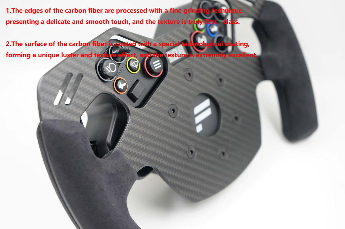 SIMPUSH Formula Racing Sim Wheel Mod GT3 GT4 für FANATEC CSL Universal Hub V2 in Schwarz - Bild 1