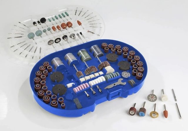 Westfalia Universal Schleif-Trenn-Polierset mit 278 Teilen in Blau aus Kunststoff für Holz und Metall - Bild 1