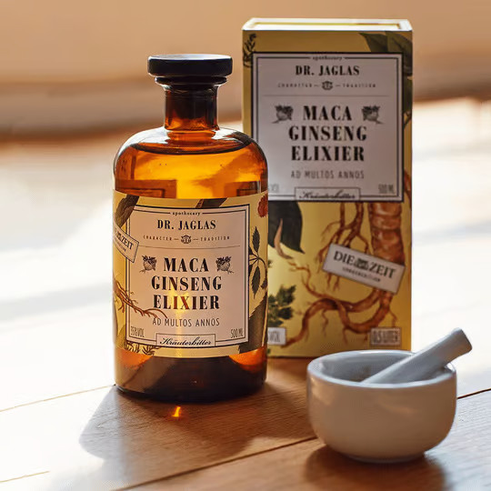 Dr. Jagla Macawurzeln Ginseng-Elixier, Obst- & Kräuterbrand, 0,5 l - Bild 2